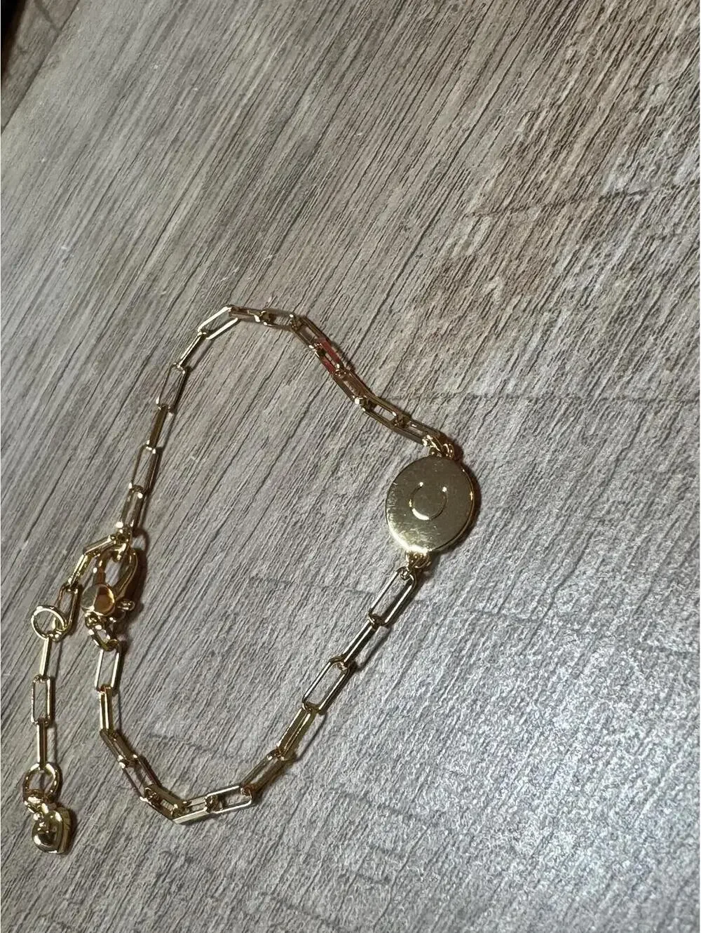 Kate Spade New York Gold-Tone Paperclip C Initial Bracelet - Picture 4 of 5